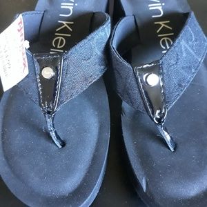 Calvin Klein flip flops